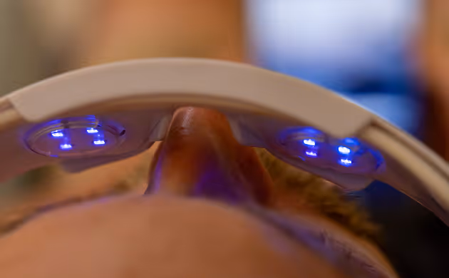Brain Tap working lights on face
