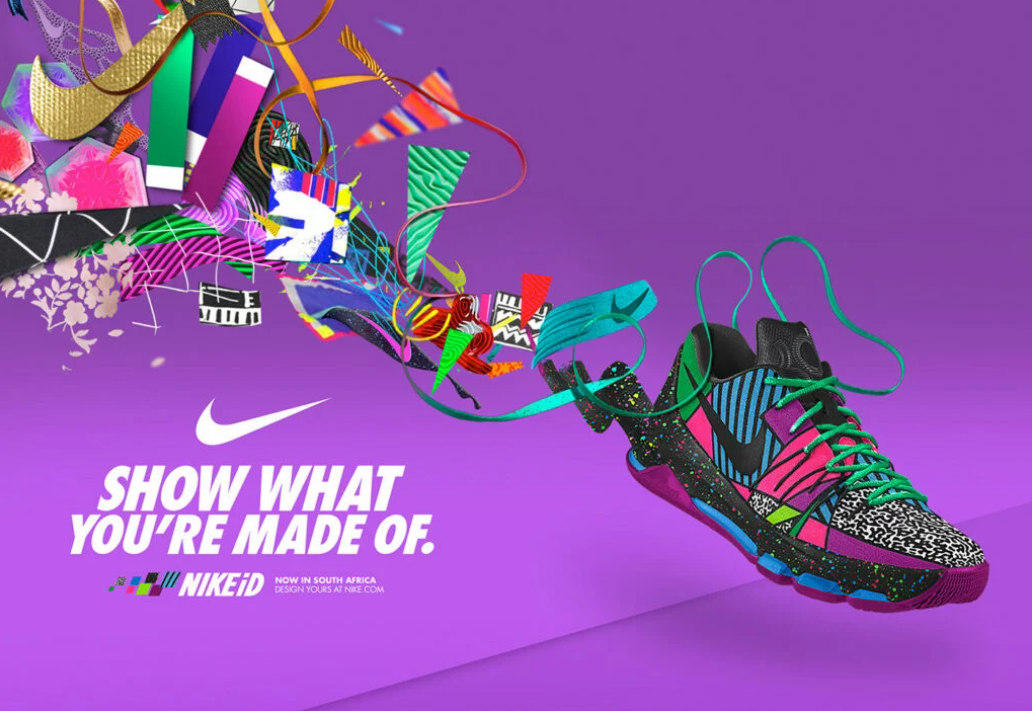 Creative layout with typography and color examples