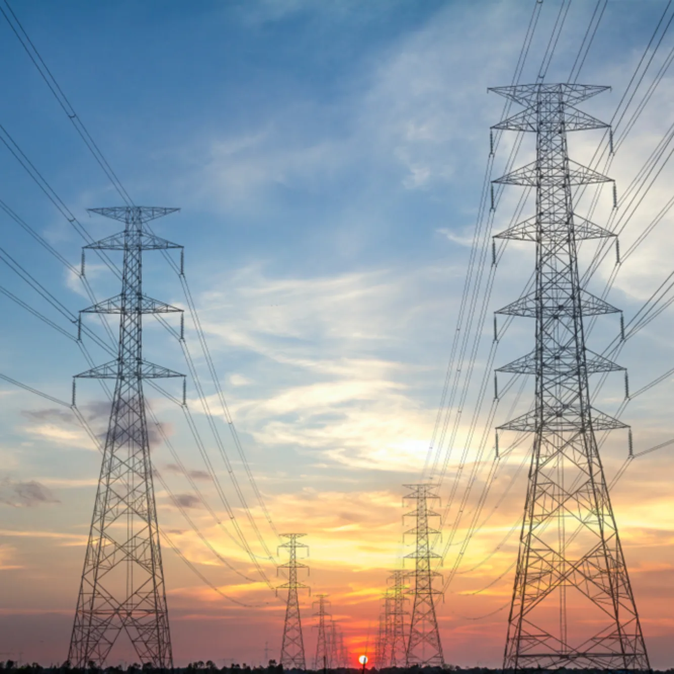 Power transmission towers