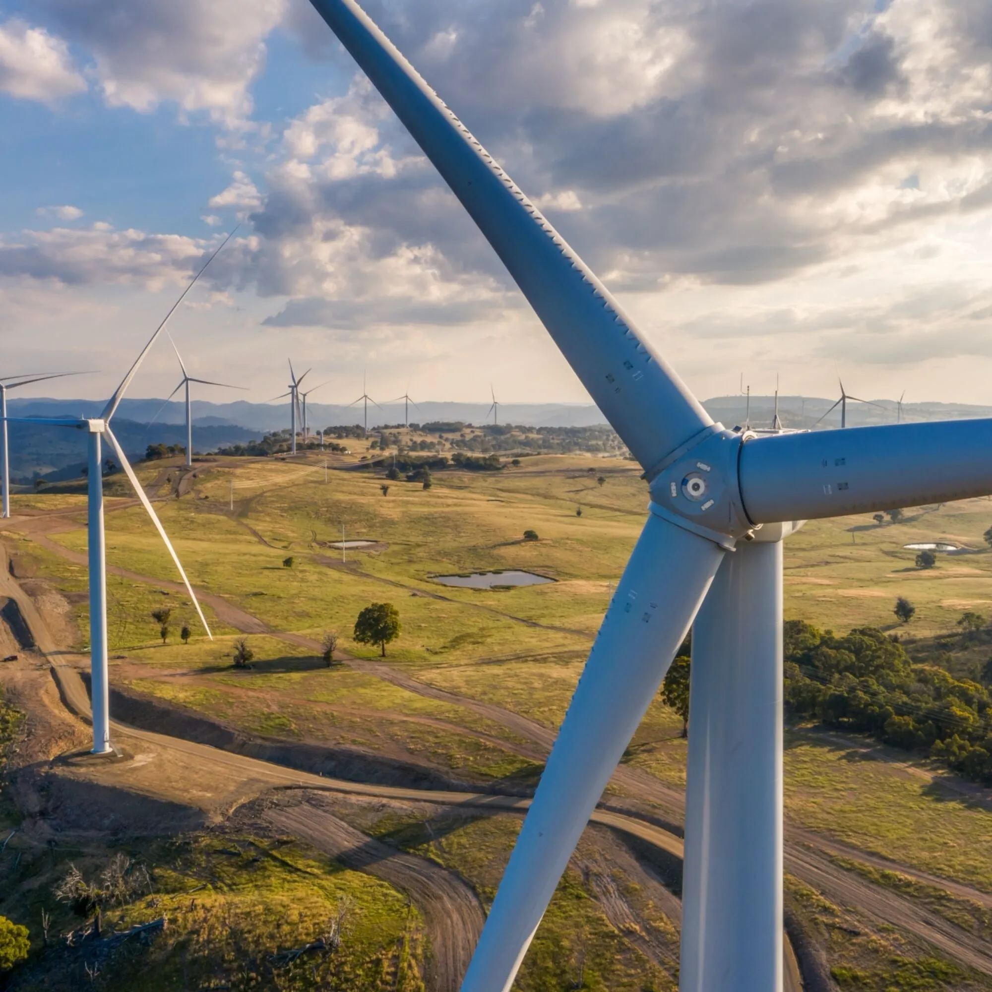 Wind farm in rural Australia