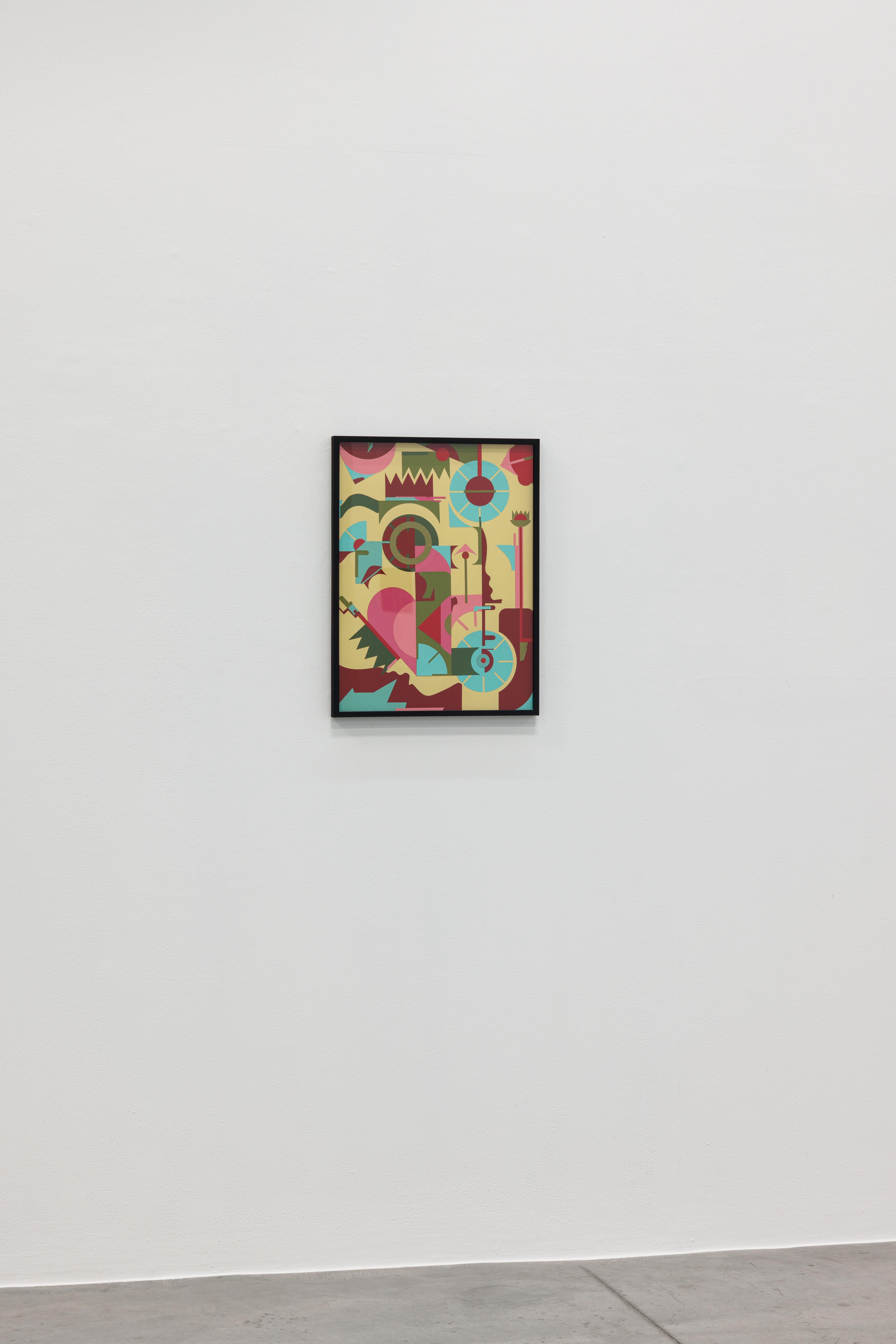Panoramic view of the large artworks of Sarah for Art Dubai 2025