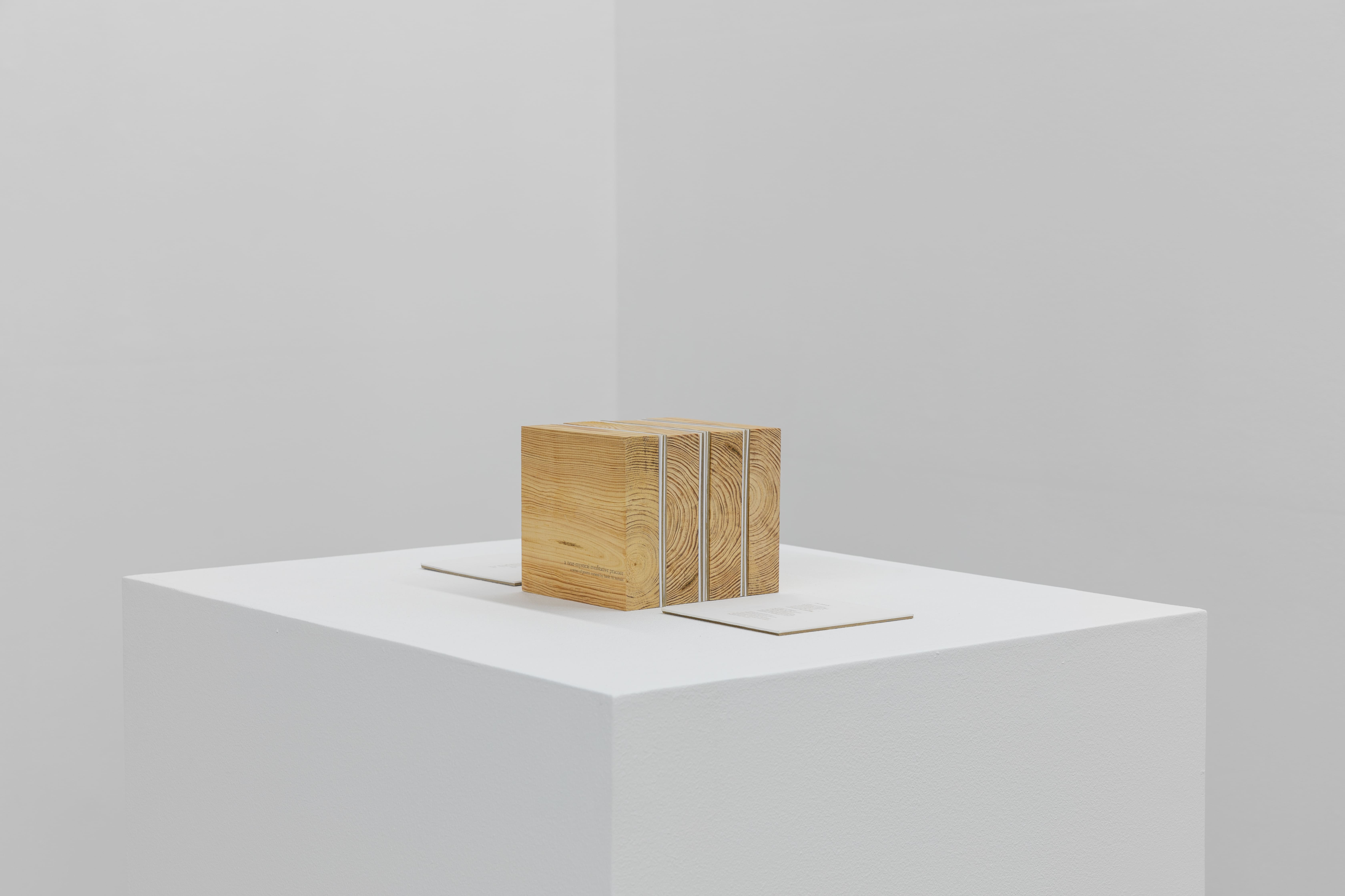 A Near Mystical Meditative Practice, 2018, Handmade book with language from Agnes Martin, 19.5 x 15 x 15 cm, 7 5/8 x 5 7/8 x 5 7/8 in