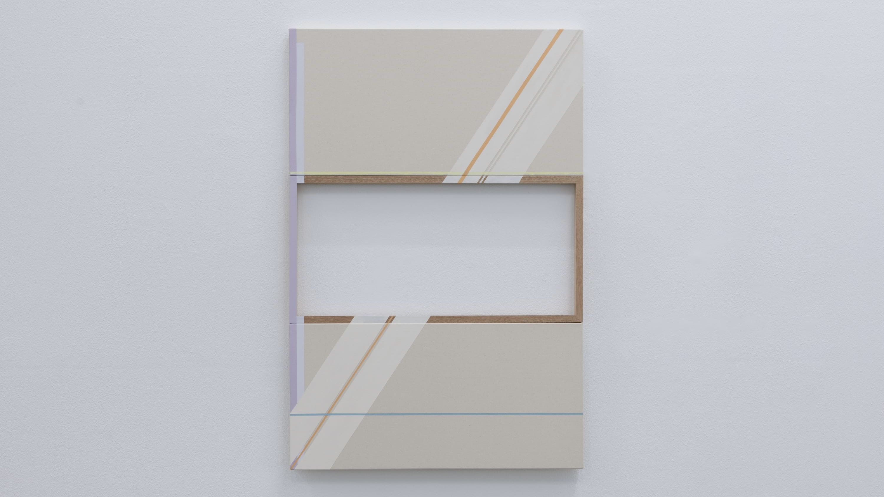 Off Centered Growth, 2024, Acrylic on wood and canvas, 120 x 80 cm, 47 1/4 x 31 1/2 in