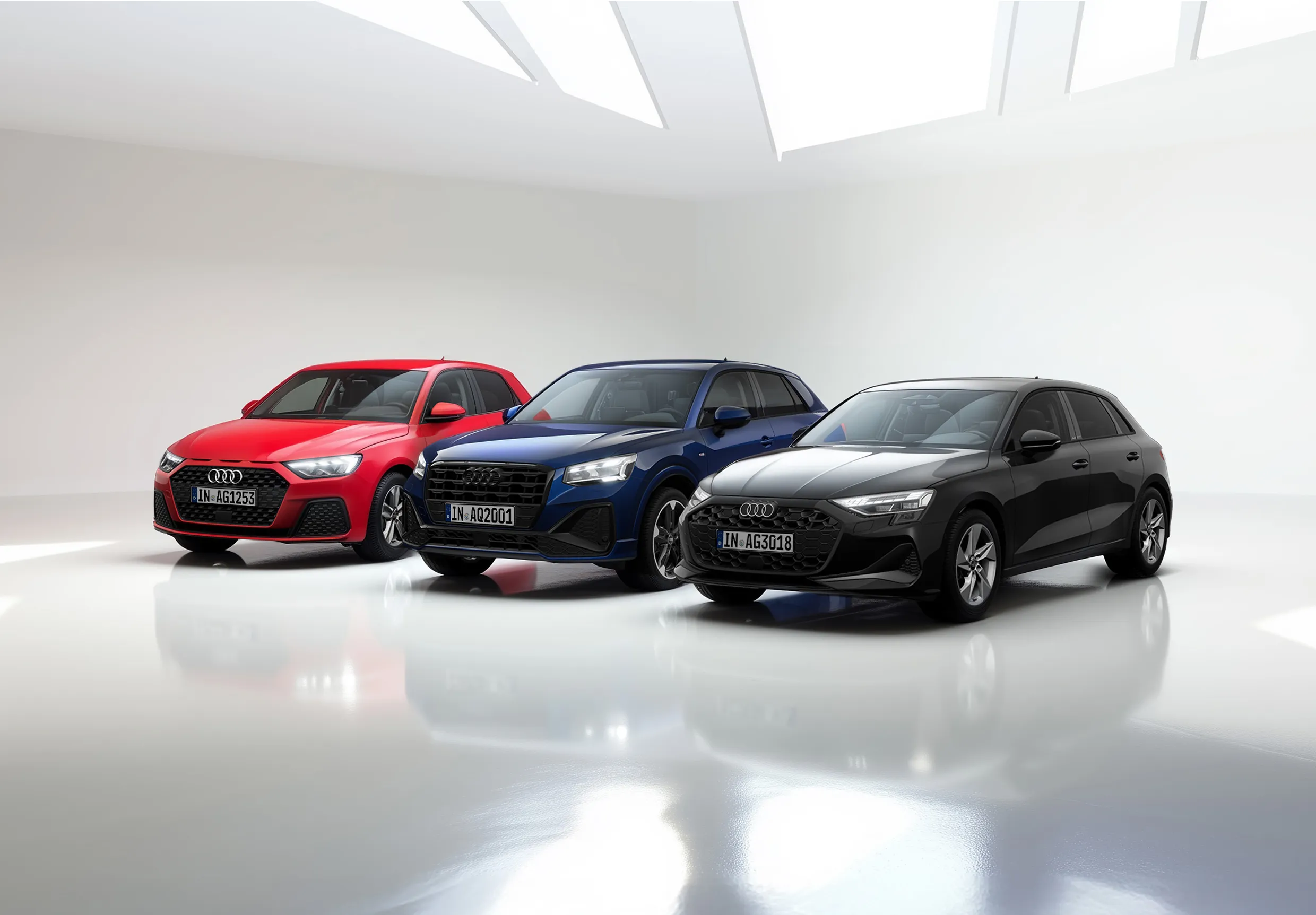 AI generated range image of Audi B2C models