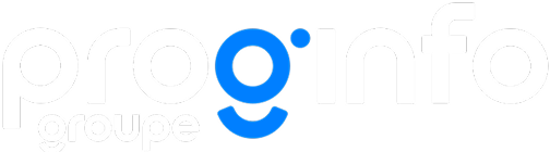 Logo de Prog'Info en blanc