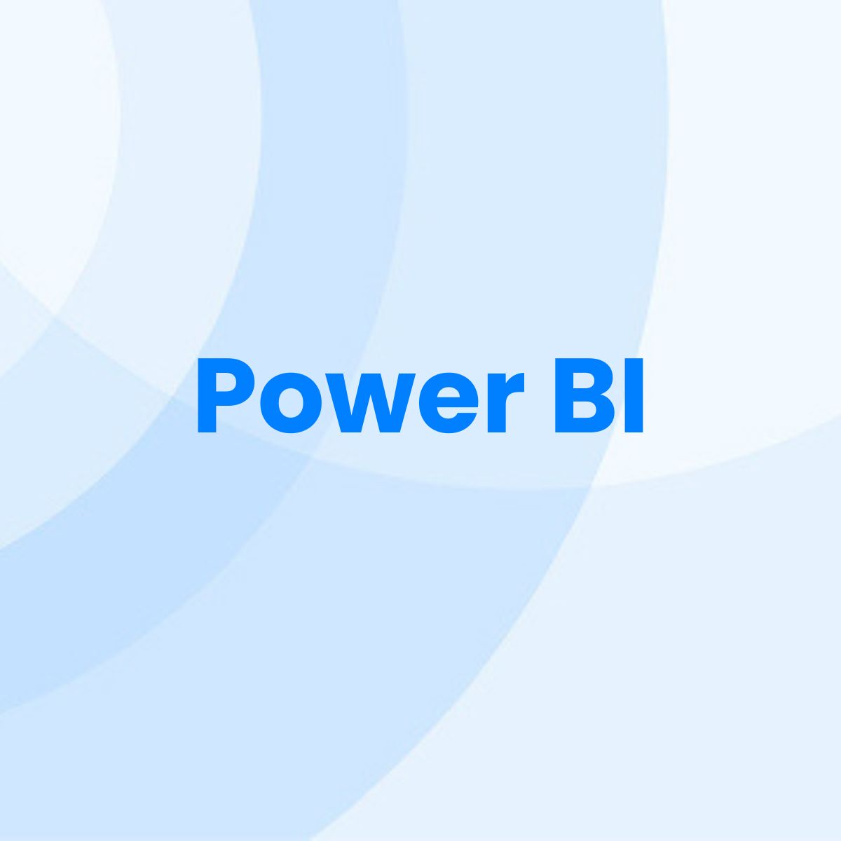Carre fond bleu avec inscrit Power BI