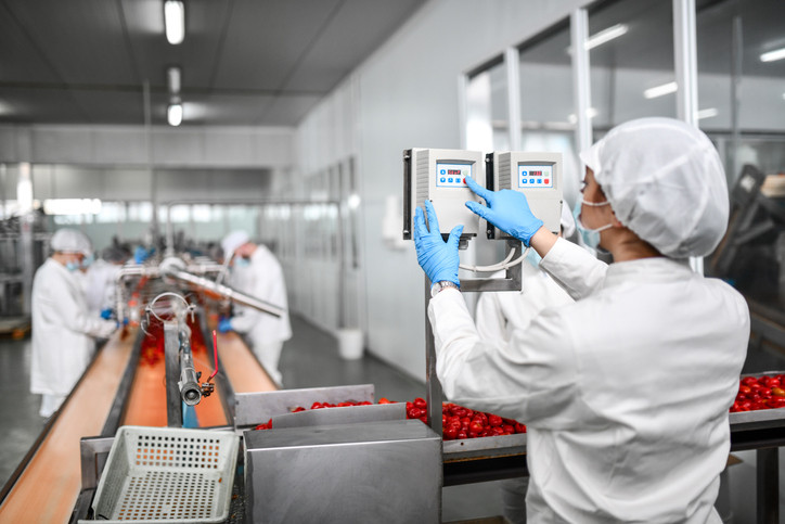 Image machine de programmation usine agroalimenraire