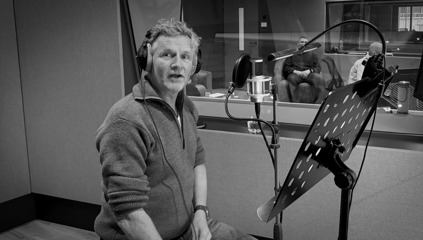Recording the Beukenhorst Coffee radio commercial