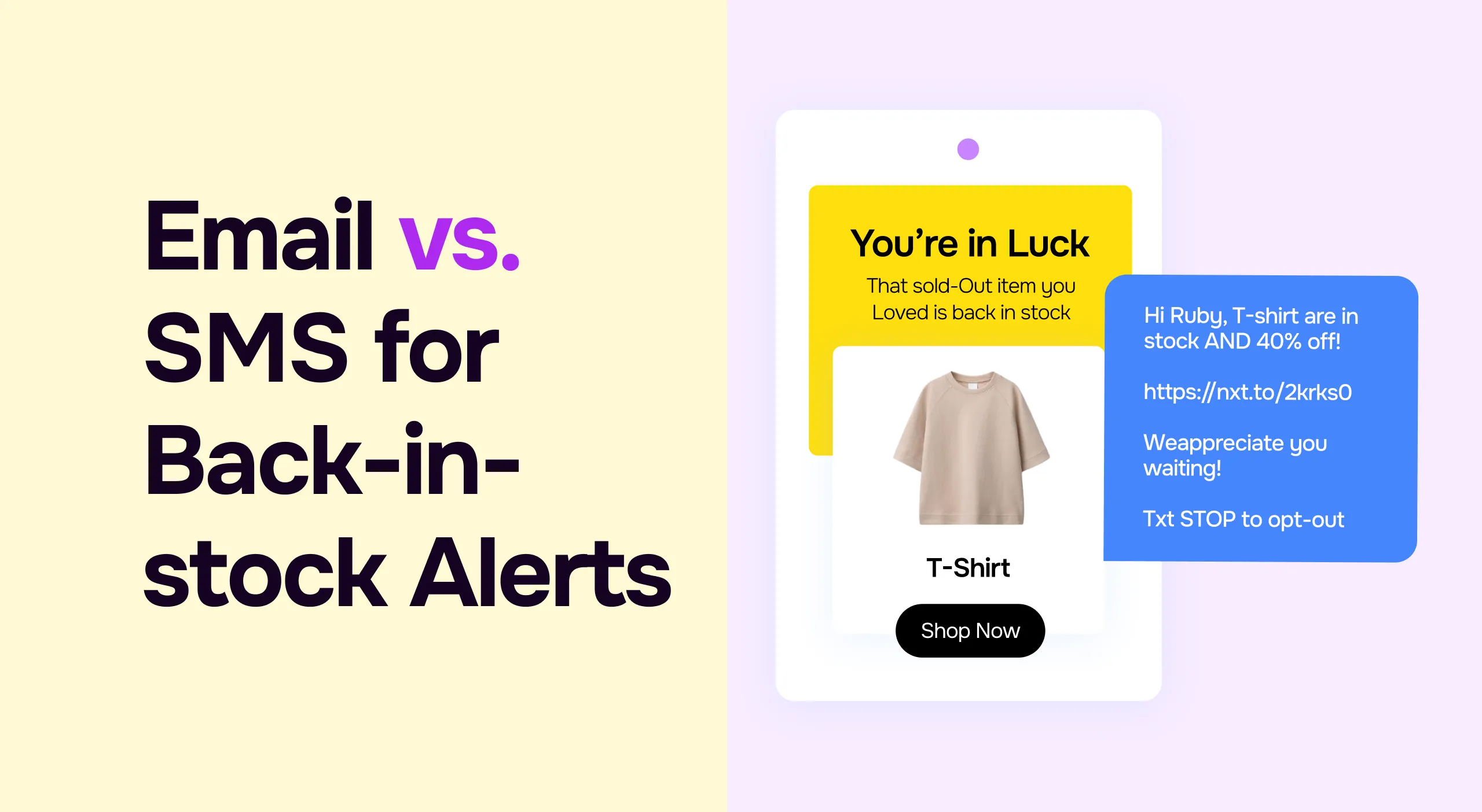 Email vs. SMS for Back-in-Stock Alerts: Which One Works Best?