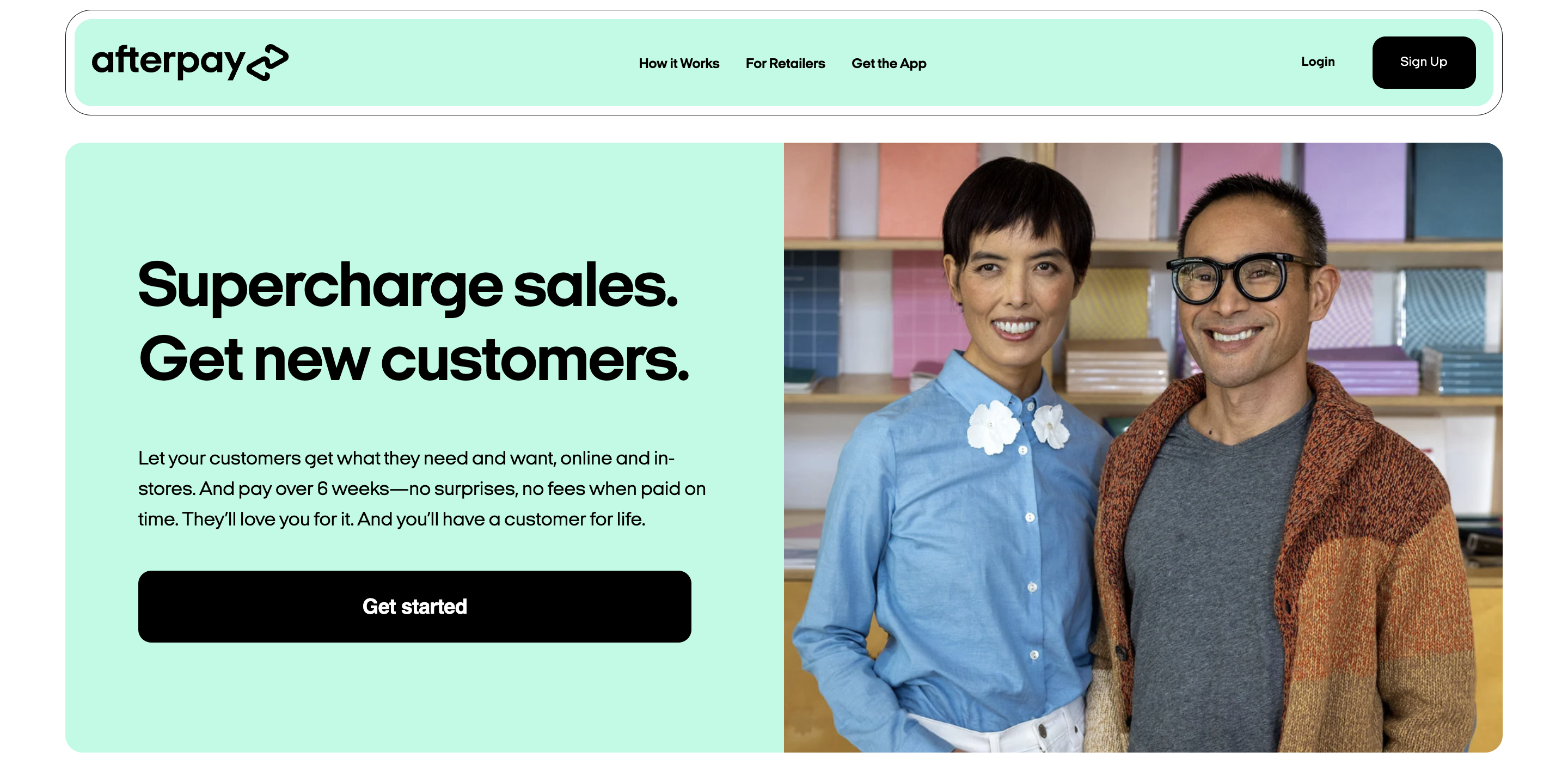 Afterpay BNPL website
