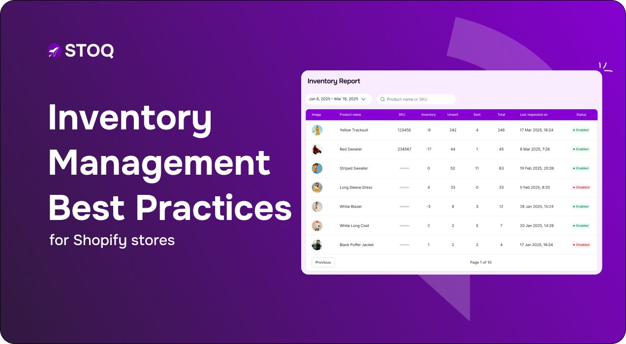 Shopify inventory management best practices for 2025