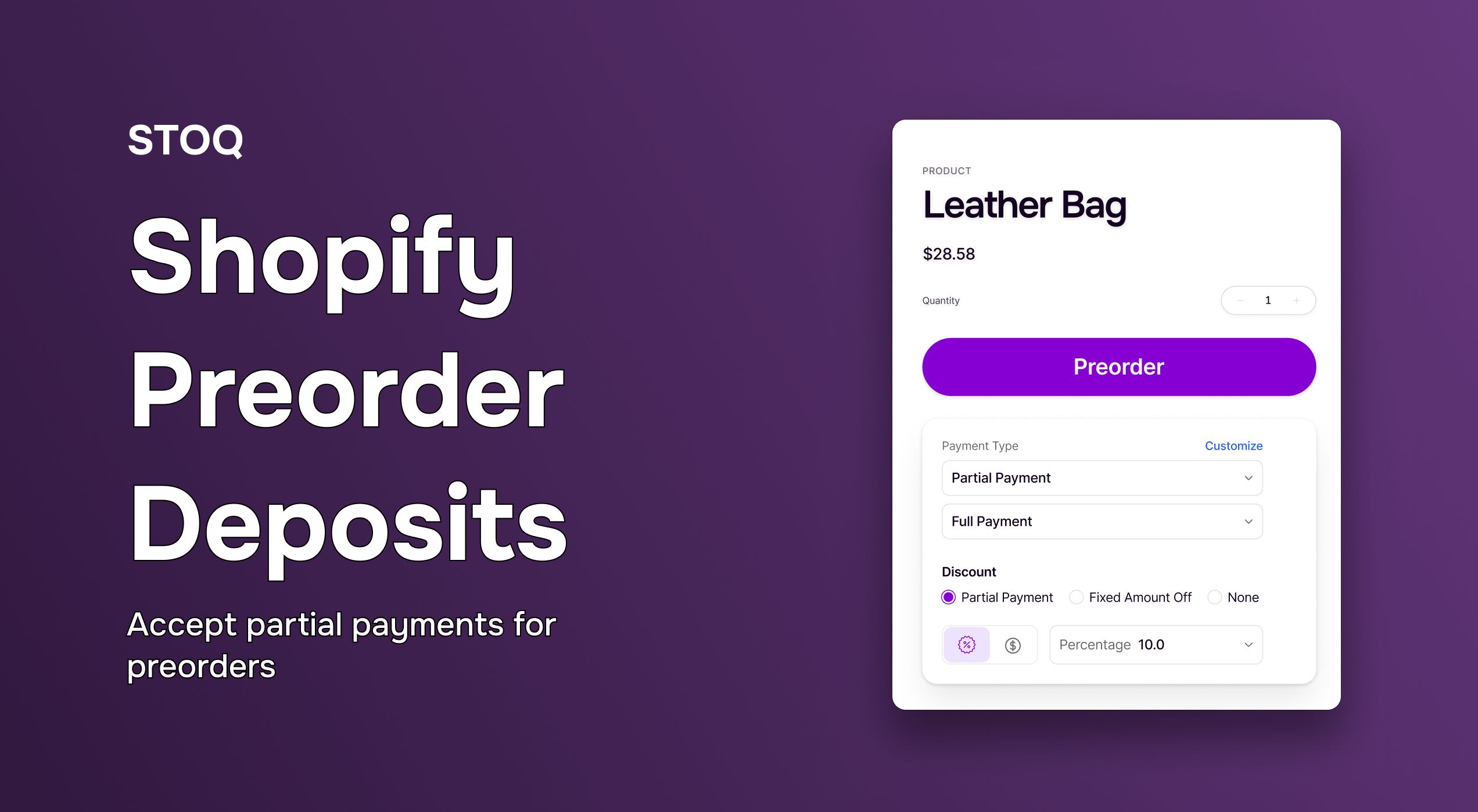 Shopify preorder deposits: How to accept partial payments for preorder products
