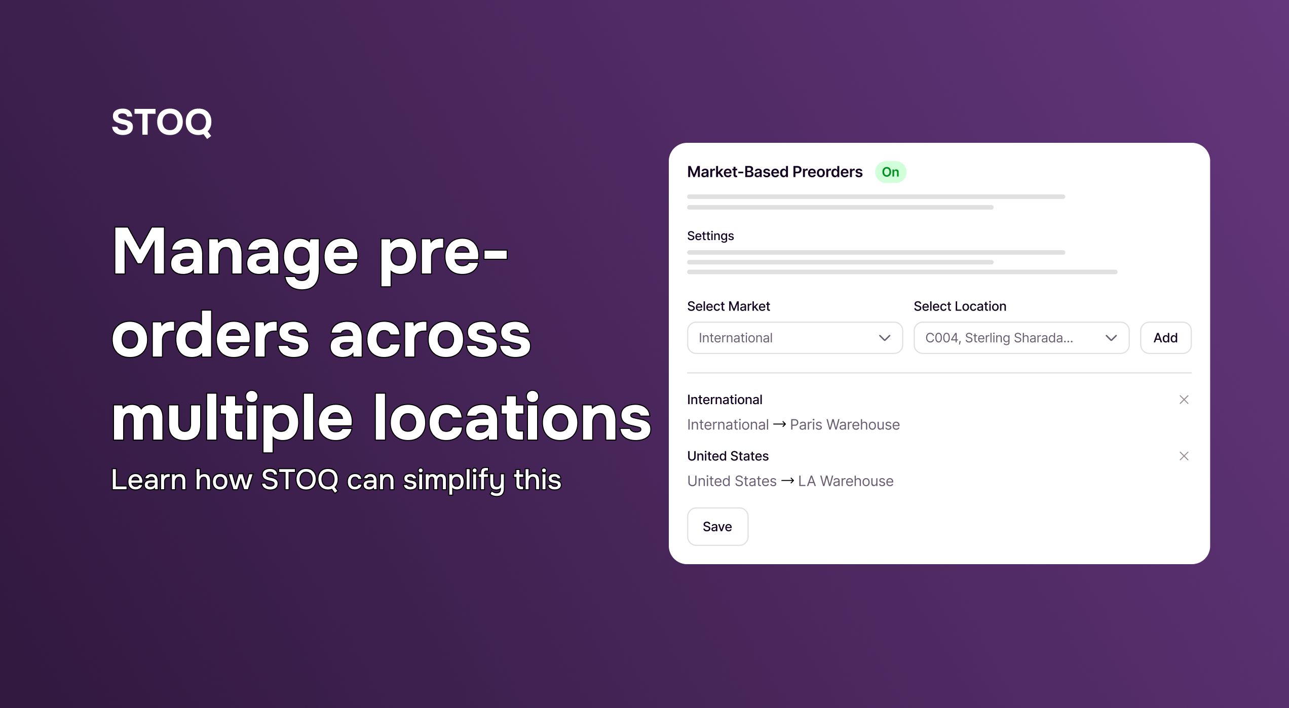 How to manage Shopify preorders across multiple locations