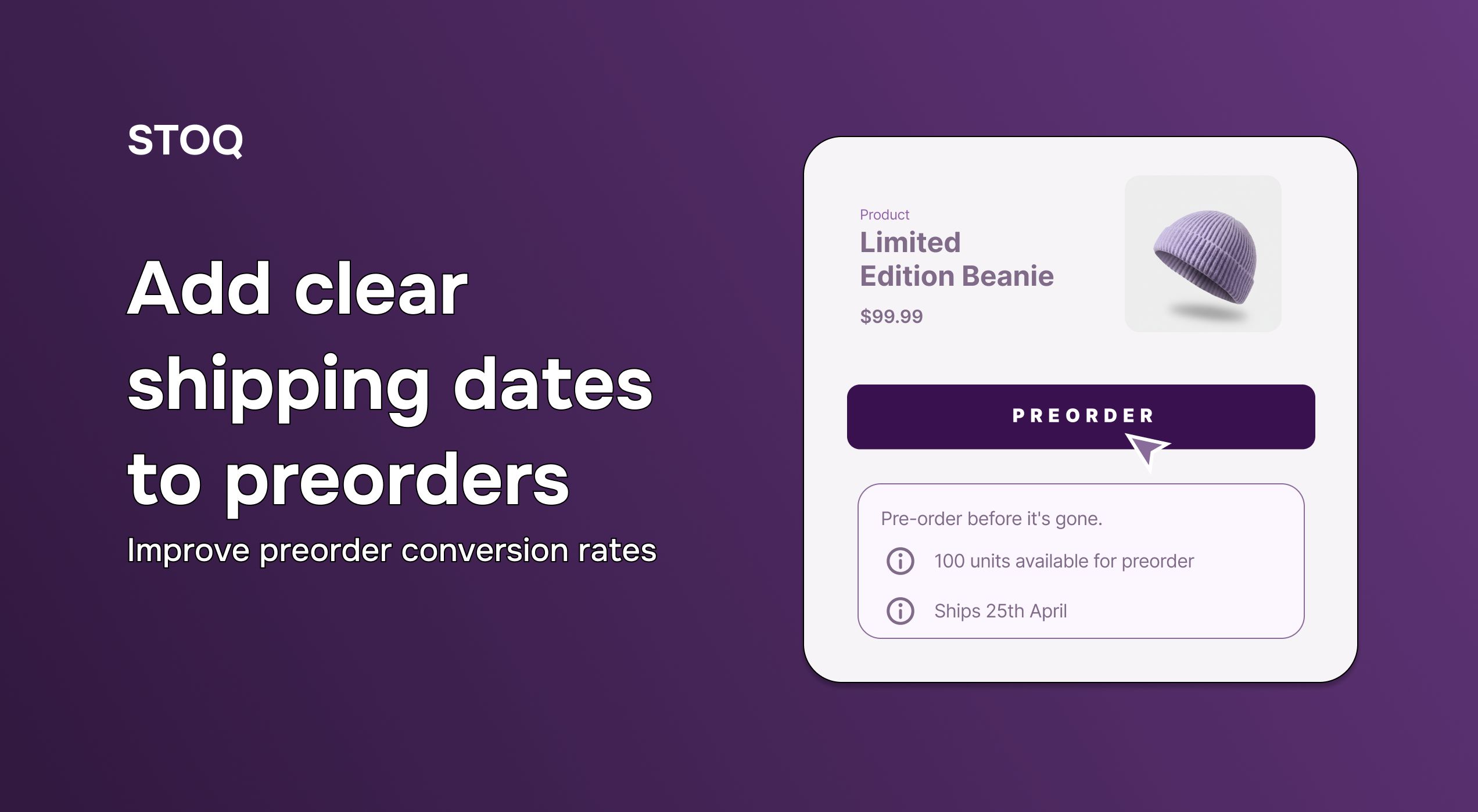 Does your preorder page actually tell customers when to expect their order?