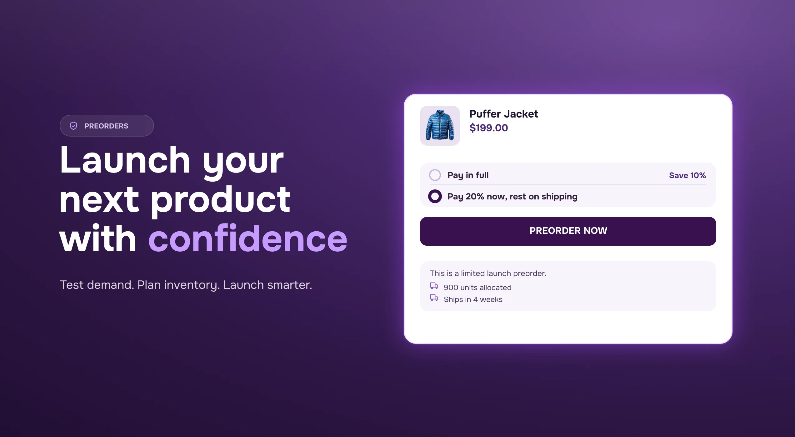 Shopify preorder strategy for new product launches