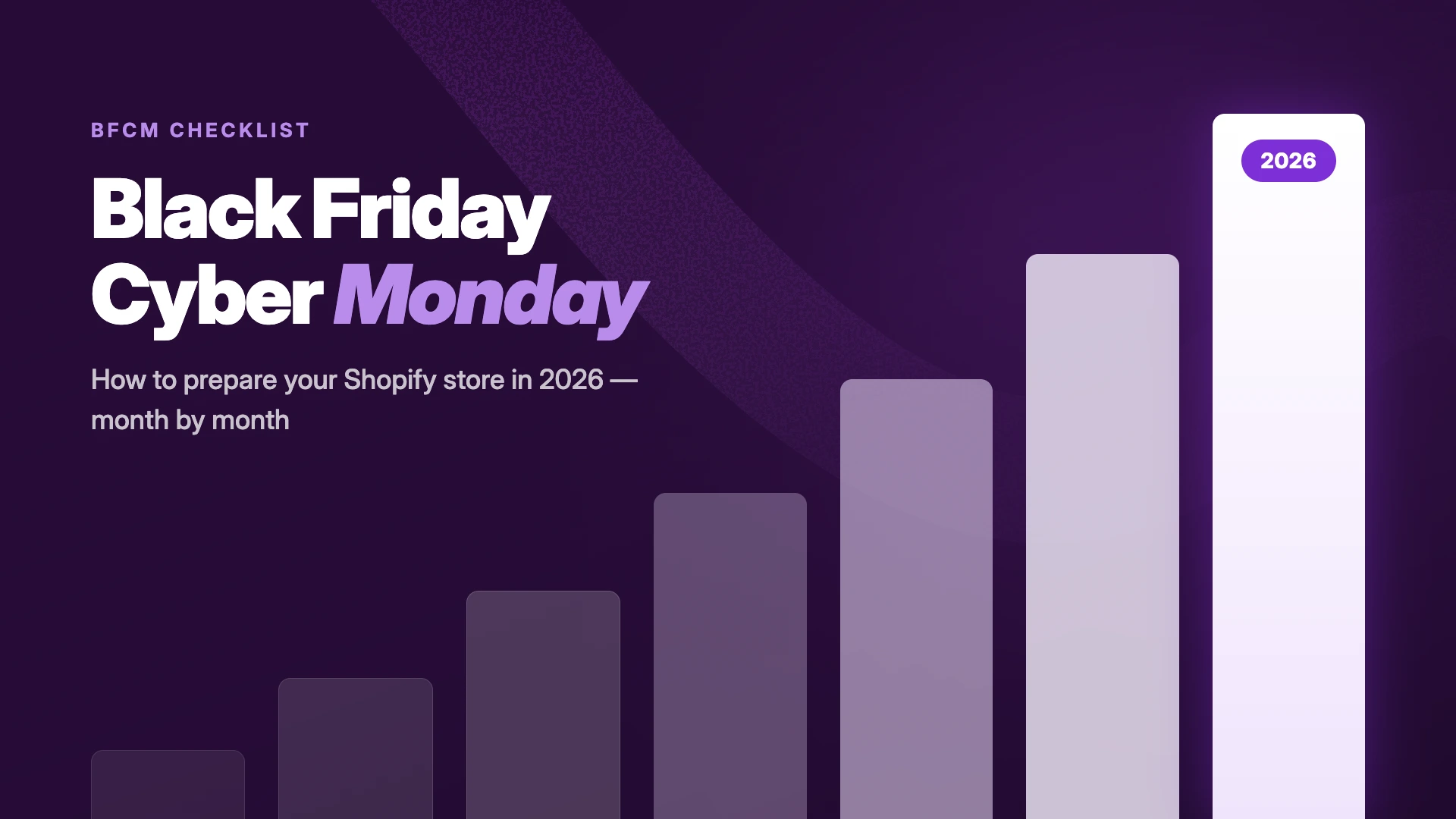 The Black Friday checklist for Shopify stores: what to do, month by month