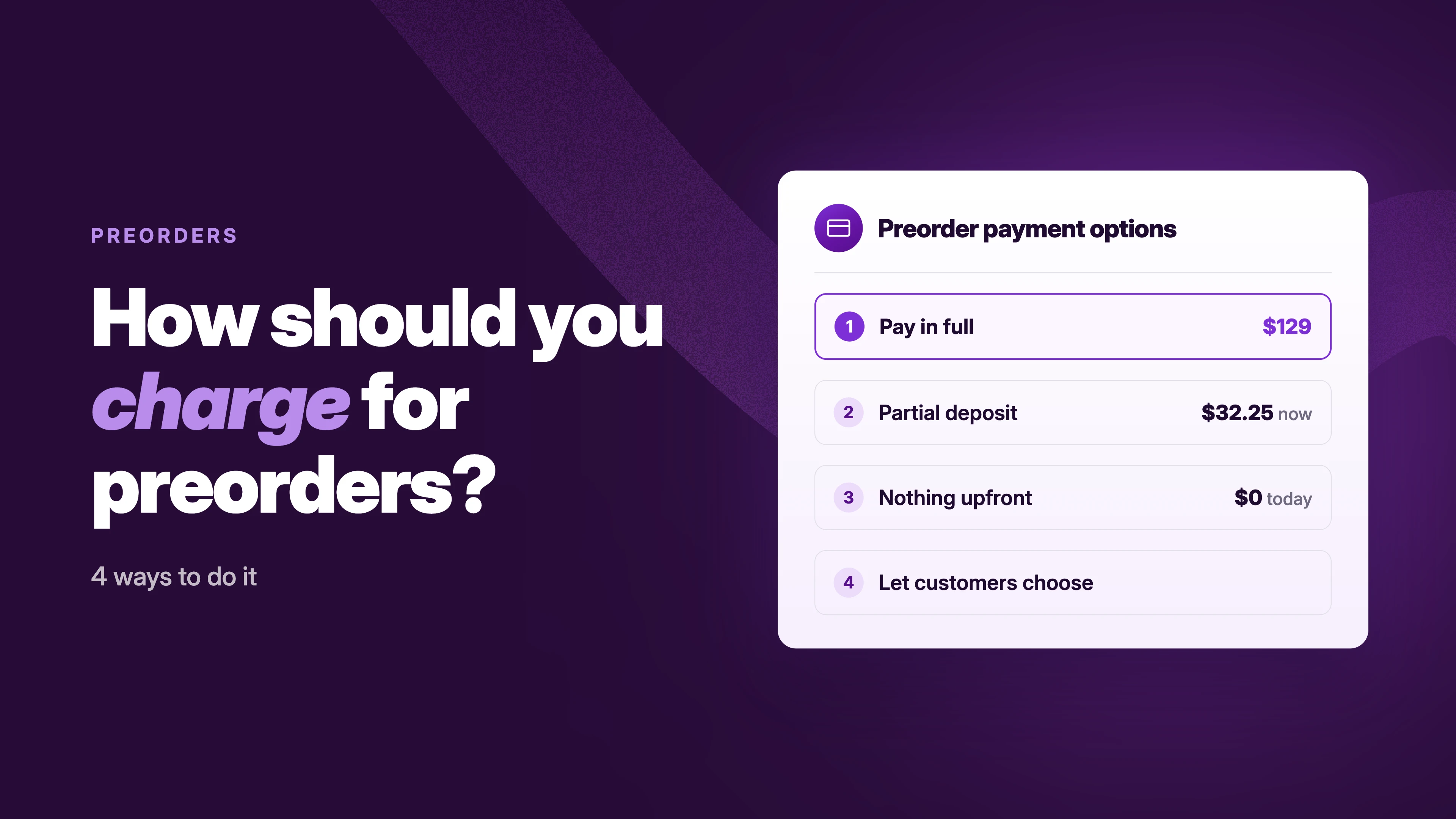 4 Ways to collect payment for preorders on Shopify (and how to choose)