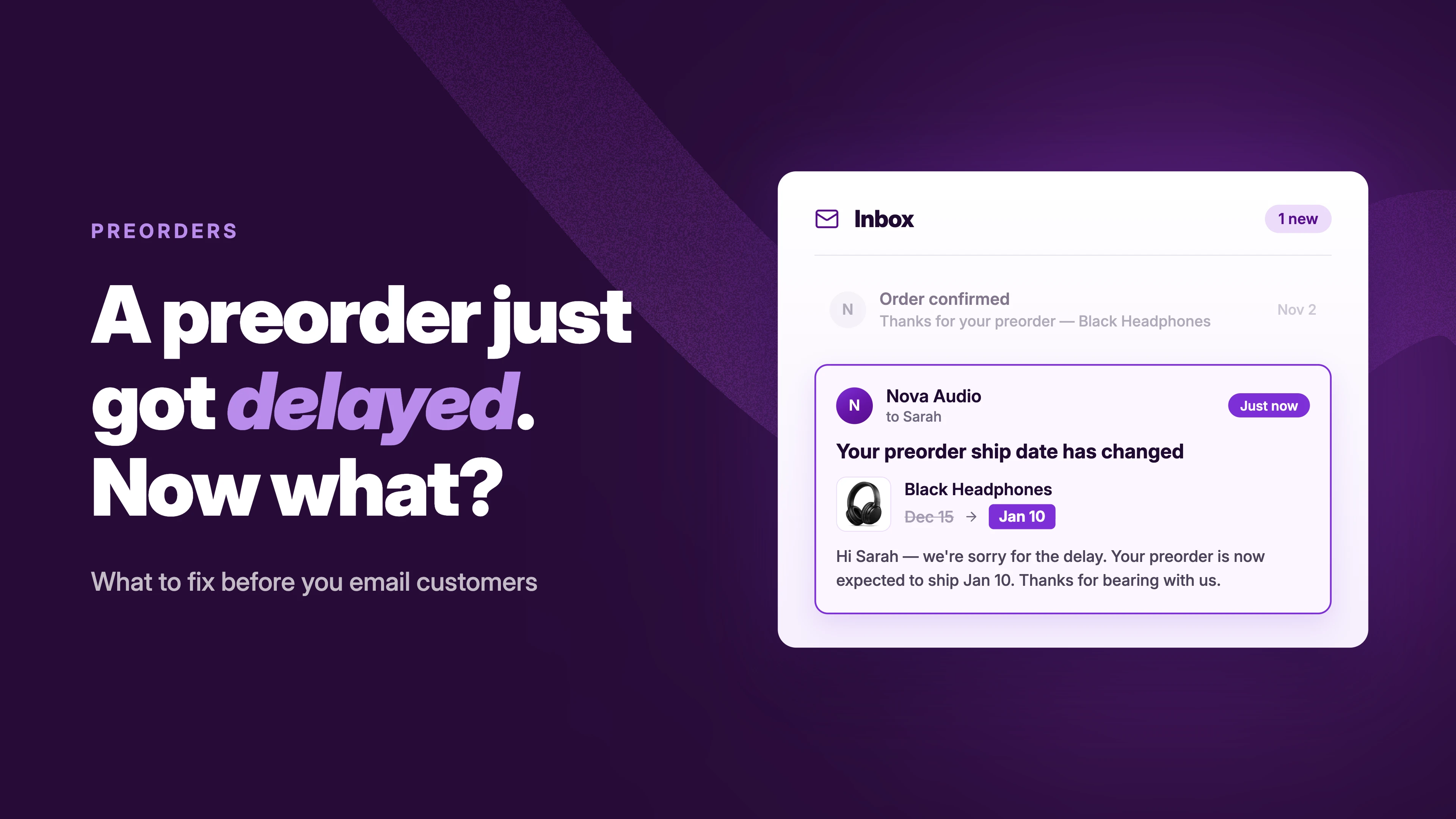 How to handle preorder delays on your Shopify store