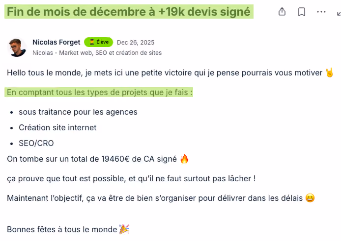 Témoignage