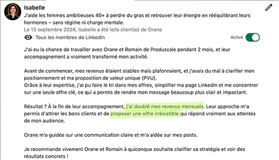 Victoire client Produscale