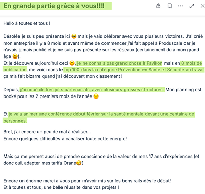 Victoire client Produscale
