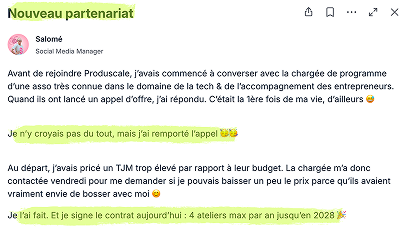 Victoire client Produscale