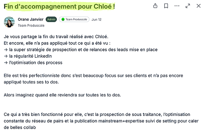 Victoire client Produscale