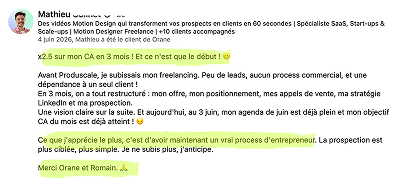 Victoire client Produscale