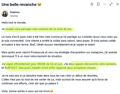 Victoire client Produscale