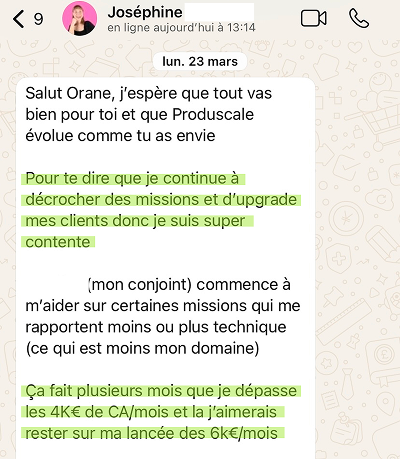 Victoire client Produscale