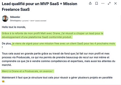 Victoire client Produscale