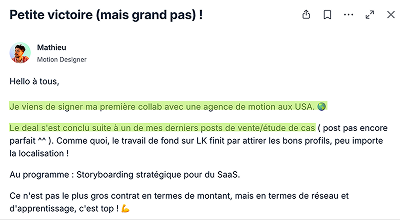 Victoire client Produscale