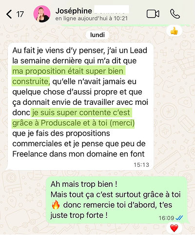 Victoire client Produscale