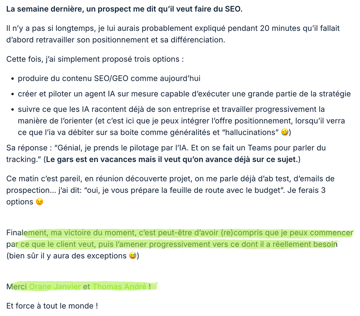 Victoire client Produscale
