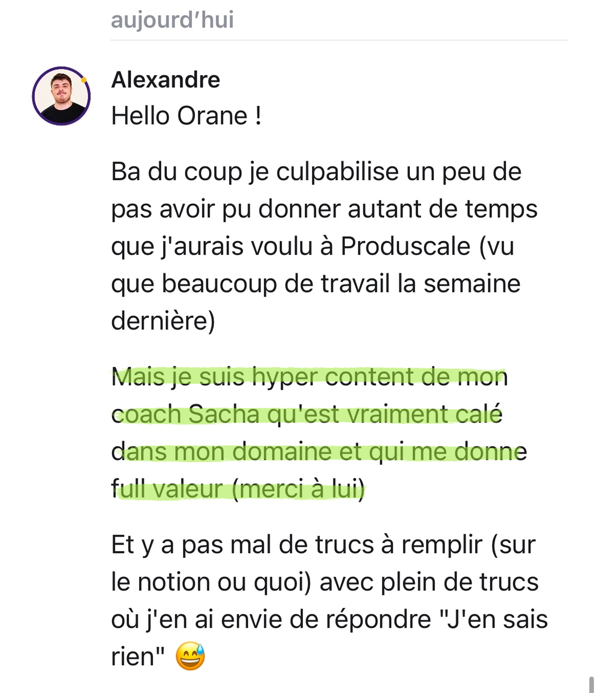 Victoire client Produscale