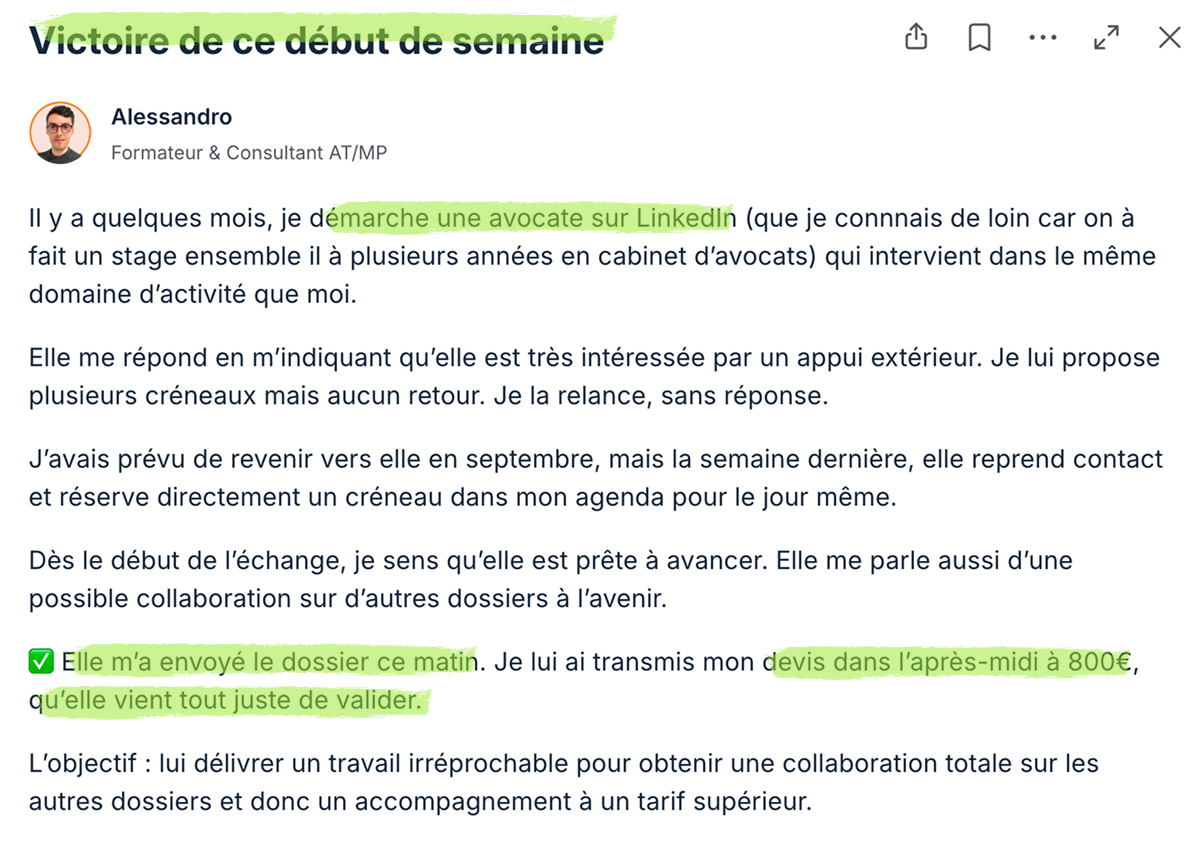 Victoire client Produscale