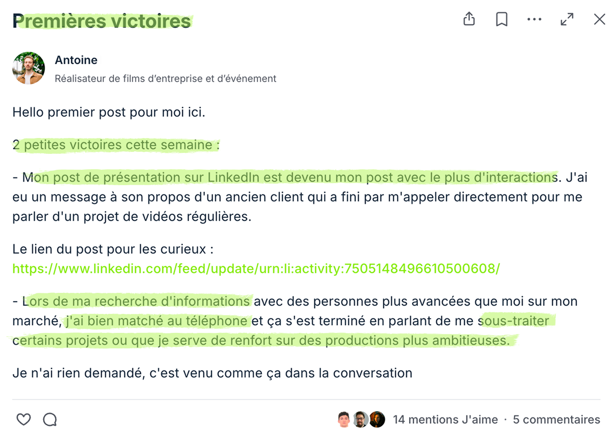 Victoire client Produscale