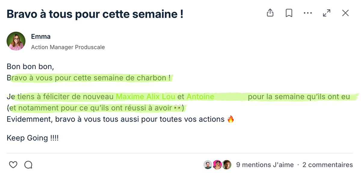 Victoire client Produscale