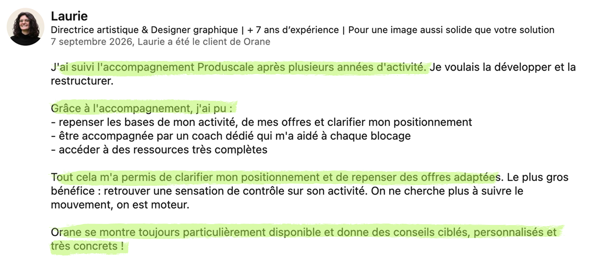 Victoire client Produscale