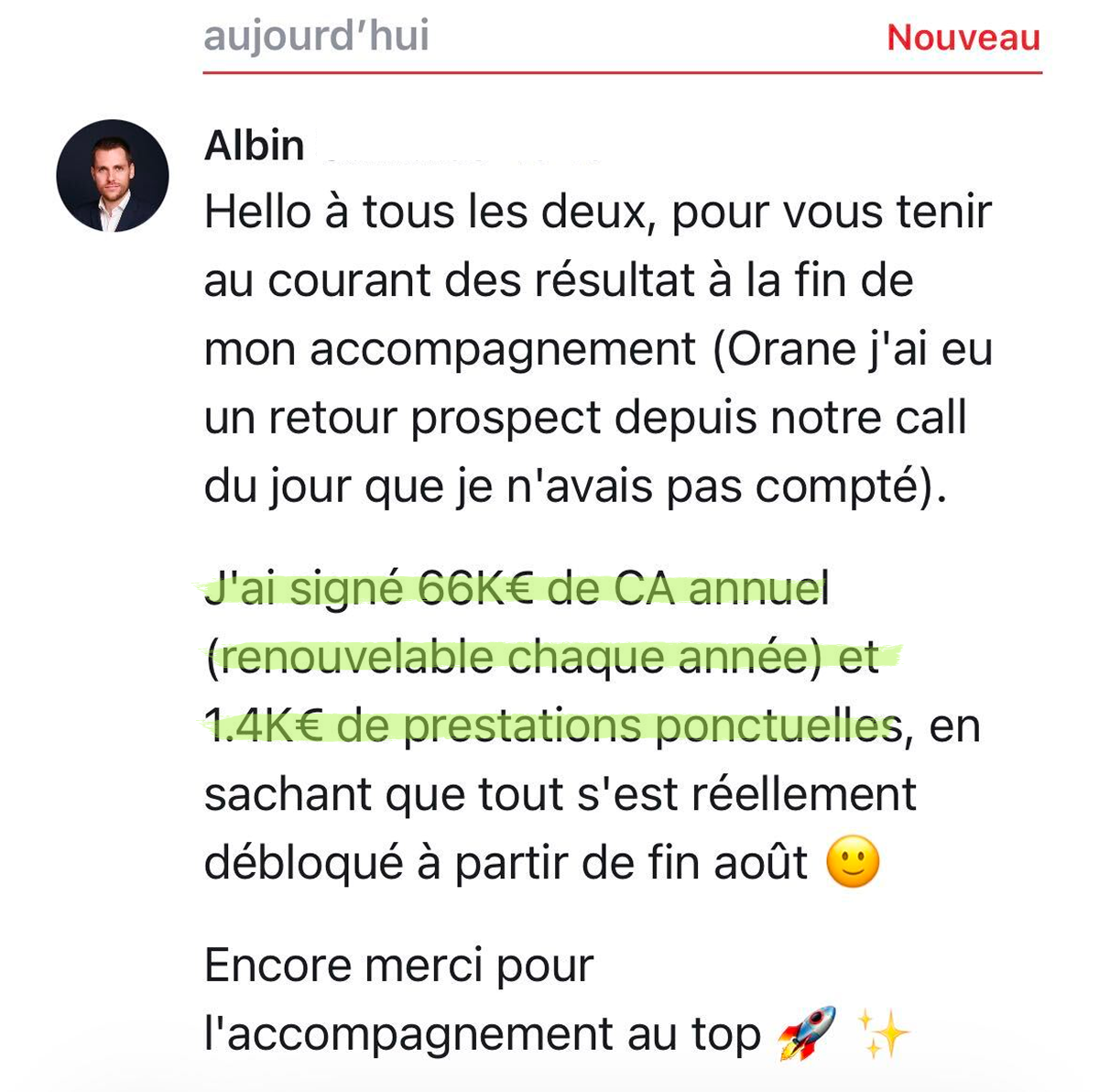 Victoire client Produscale