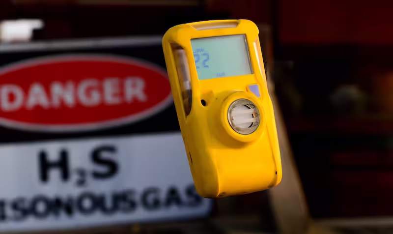 H2S gas detector danger