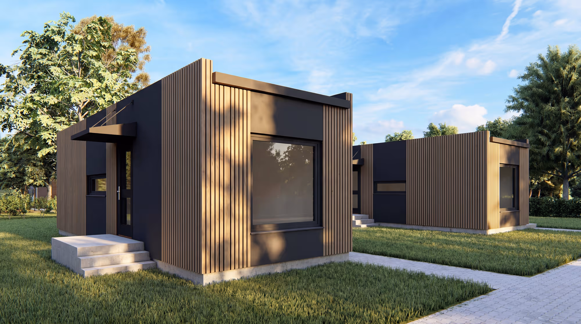 Boost Single-story unit Wood cladded