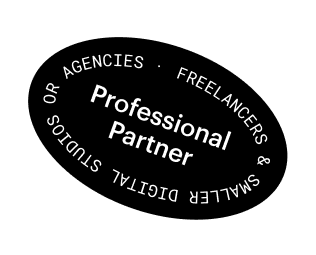webflow professional Partner Badge