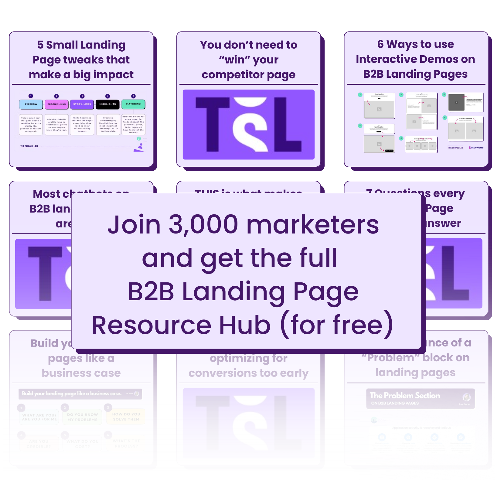 Sample of resources from the hub