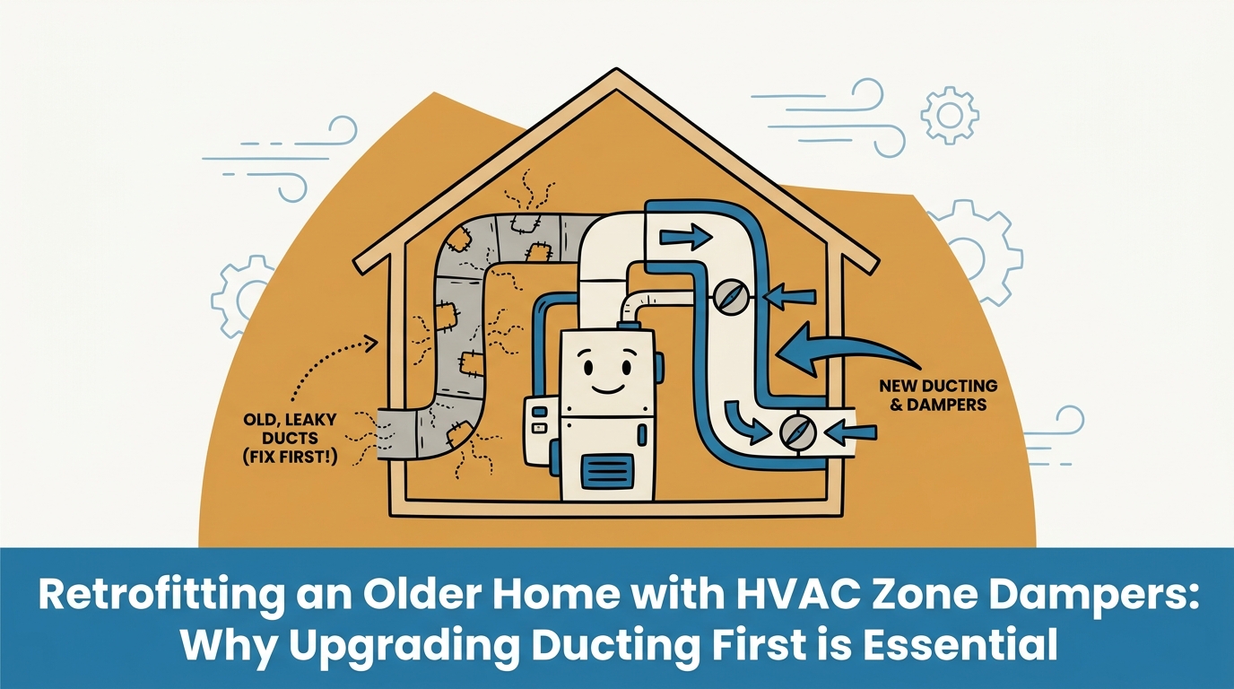 Retrofitting an Older Home with HVAC Zone Dampers: Why Upgrading Ducting First is Essential — featured image