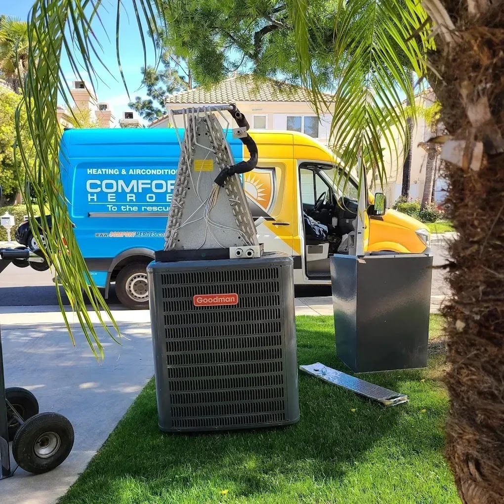 HVAC technician sealing a refrigerant line leak with specialized sealants, illustrating effective repair techniques