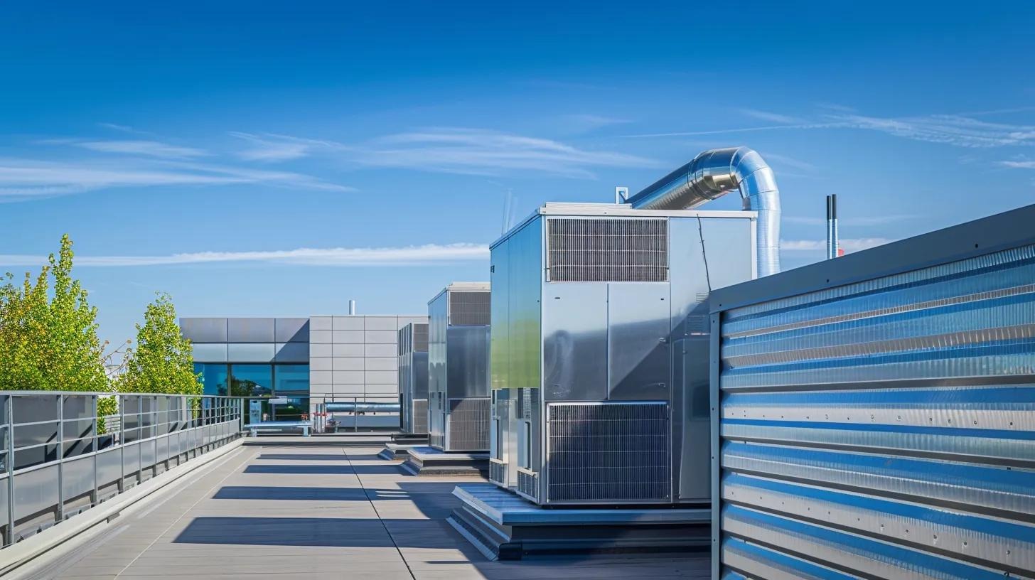 Modern energy-efficient rooftop HVAC unit showcasing advanced technology