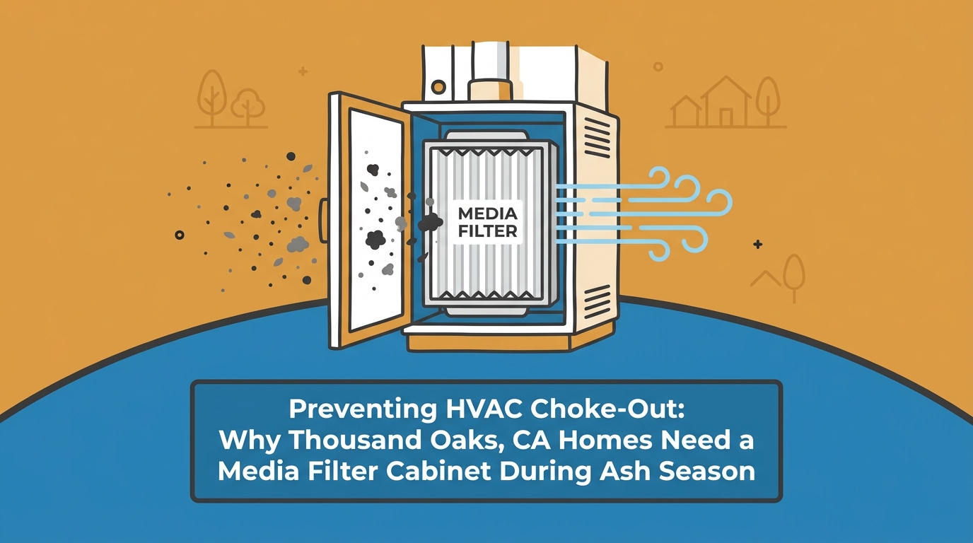 Upgrading to a Media Filter Cabinet: Preventing HVAC Choke-Out During Thousand Oaks Ash Season