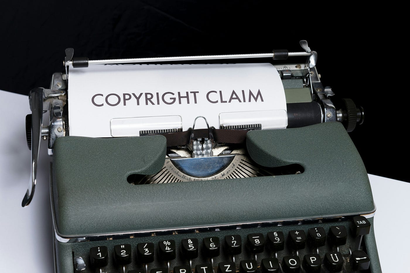 Illustration representing a copyright claim on digital content