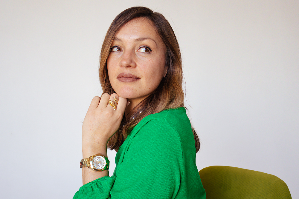 Woman captured with a beautiful smile in a portrait photo